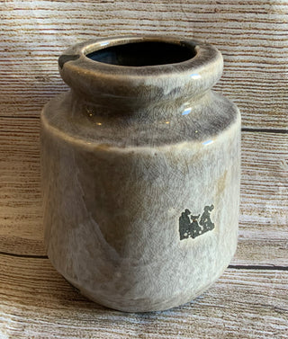 Gray Stoneware Vase