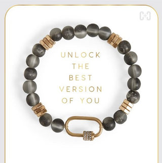 Coco & Carmen Moonstone Luxe Padlock Bracelet