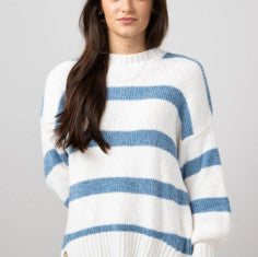 Simply Southern Stripe Sweater Sandy Ocean
