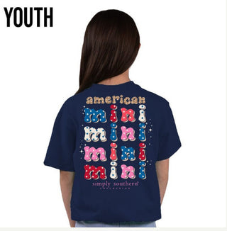 Simply Southern Youth American Mini T-Shirt Midnight