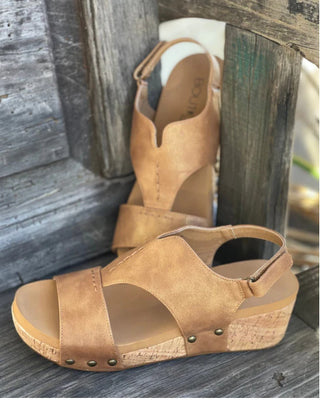 Corkys Refreshing Brown Wedge