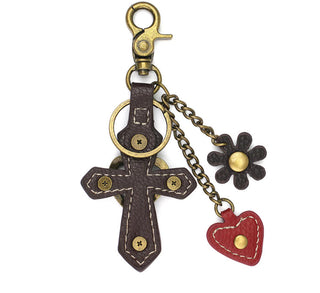 Chala Metal Charming Keychain Cross 602