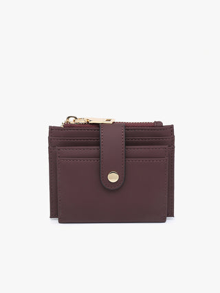 Jen & Co Sam Matte Wallet Dark Plum WL1904MT