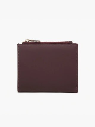 Jen & Co Alannah Zip Top Wallet Dark Plum WL2592