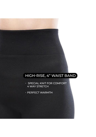 Curvy Nylon Spandex Fleece Lined Leggings by Charlie Paige