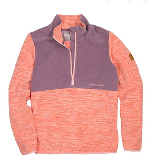 Simply Southern Simply Cordy Corduroy Pull Over Coral