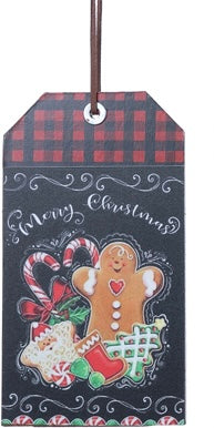 Wood Holiday Tag Ornament