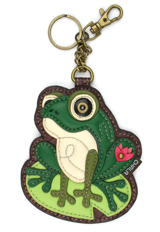 Chala 806 Key Fob/Coin Purse Lily Frog