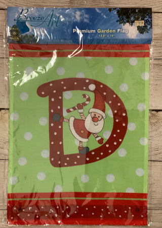Letters From Santa Monogram Garden Flag