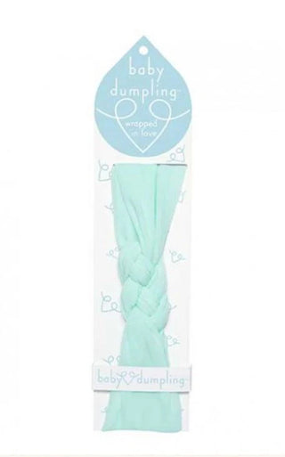 Baby Dumpling Sailor Knot Headband Aqua
