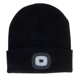 Night Scope Rechargeable LED Beanie Black