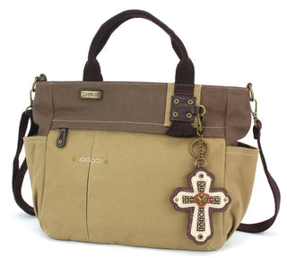 Chala Multi Pocket Tote Cross Olive 930