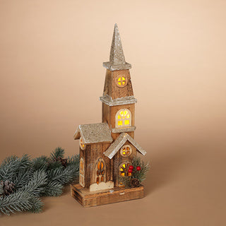 Lighted Wood House