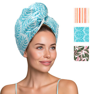 Lemon Lavender Reversible Satin Hair Towel