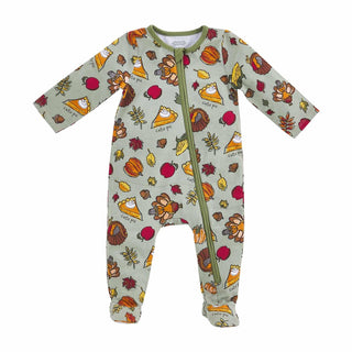 Mudpie Green Thanksgiving Sleeper