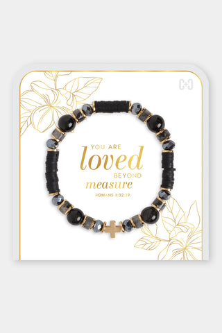 Coco+Carmen You Are Loved Beyond Measure Bracelet Black