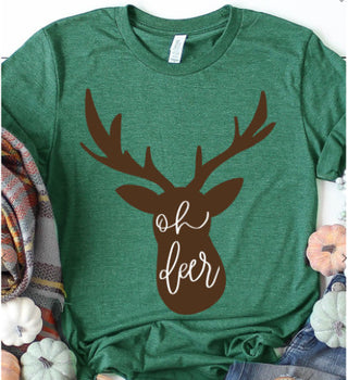 Oh Deer Graphic T-Shirt S