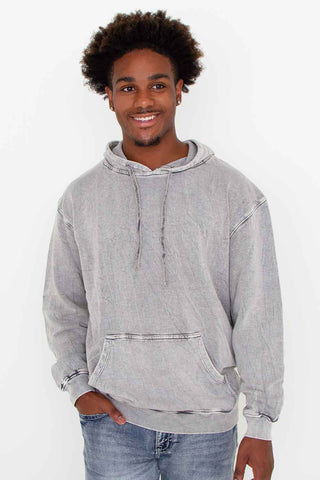 Heather Gray Unisex Washed Hoodie