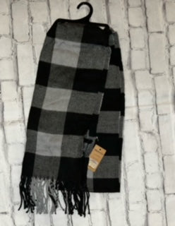 Britt's Knits Scarf Black Plaid