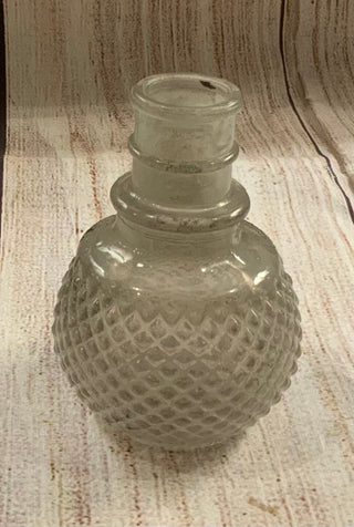 Distressed Textured Glass Bud Vase