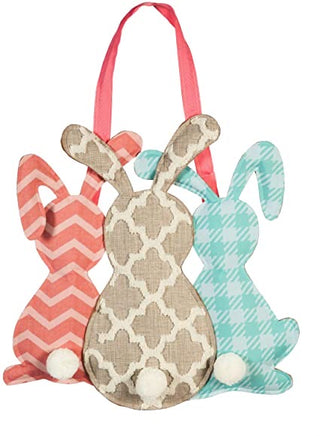 Pattern Bunny Trio Door Decor