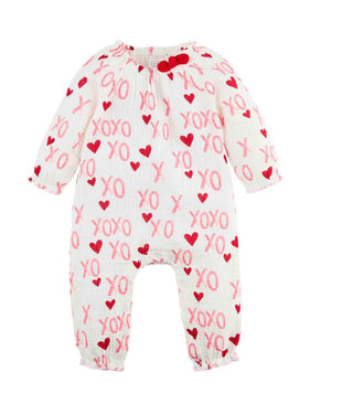 Mudpie Pink XO One Piece