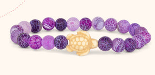Fahlo Journey Sea Turtle Bracelet Coral Reef Violet