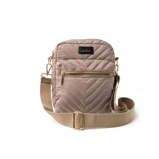Kedzie Colect Quilted Crossbody Taupe