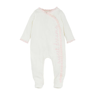 Mudpie Chainstitch Floral Sleeper 3-6M