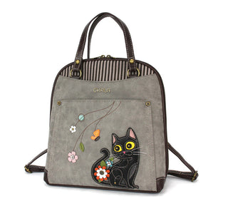 Chala Convertible Backpack Black Cat Gray 870