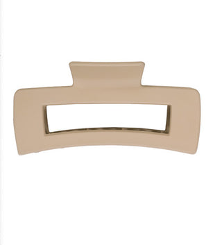 Zenana Rectangle Claw Clip Ash Mocha