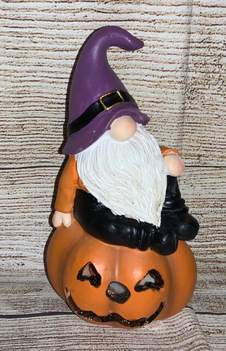 Resin Lighted Halloween Gnome
