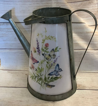 Lighted Metal Watering Can