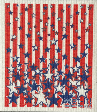 Wet It! Star & Stripes Swedish Dishcloth