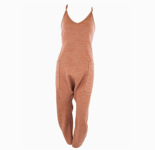 Simply Southern Knit Jumpsuit Sand Large