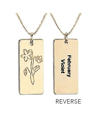 Alexa’s Angels Birth Flower Necklace February