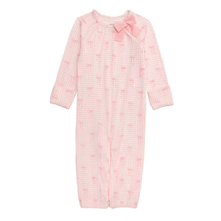 Mudpie Pink Gingham Bow Gown