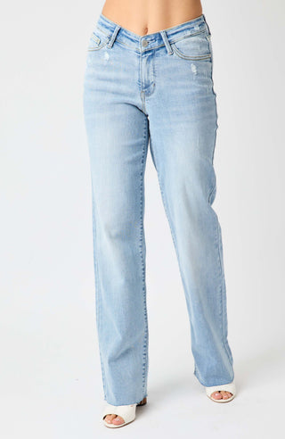 Judy Blue V Front Waistband Straight Fit 82483