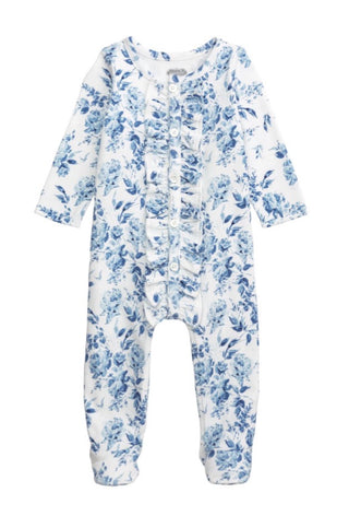Mudpie Blue Floral Sleeper