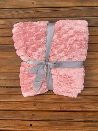 Fluffery Turtle Fleece Throw Blanket Pink
