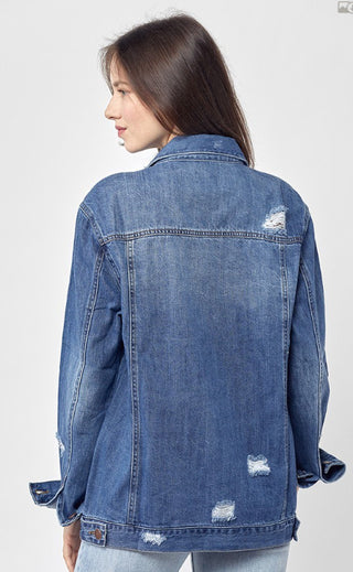 Risen Loose Fit Distressed Jacket
