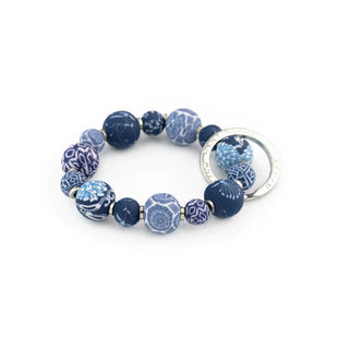 Jilzarah Dutch Blue Small Bead Wrist Keychain
