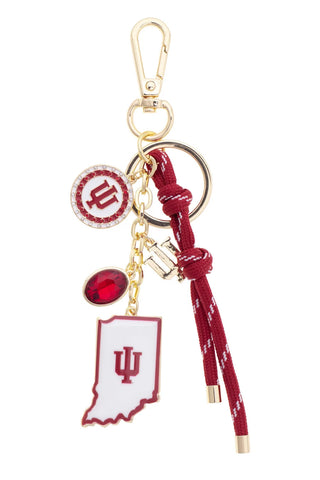 Canvas Style Indiana Hoosiers Cluster Bag Charm