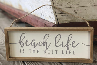 Beach Life Sign