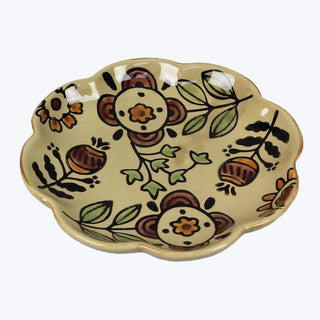 Folk Art Floral Trinket Dish