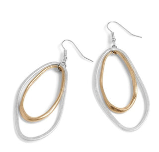 Whispers Mixed Metal Double Hoop WN004164
