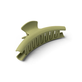 Crush Define Late Claw Hair Clip Olive Thin
