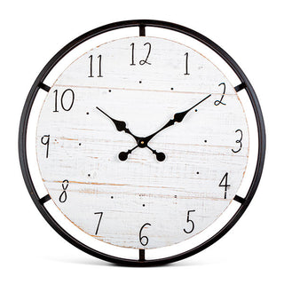 Wood & Metal Wall Clock