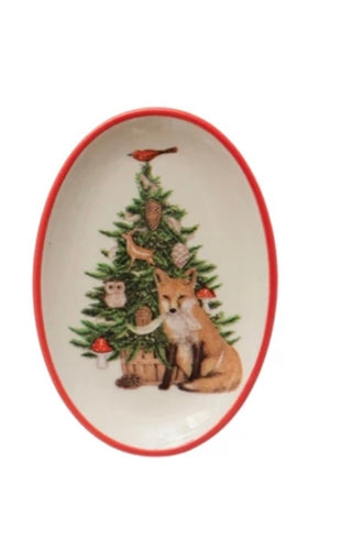 Stoneware Animal Dish