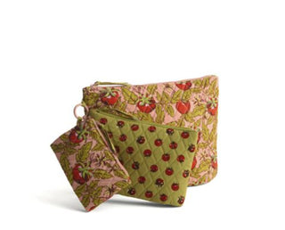 Vera Bradley 3 Pouch Set Tomato Vines